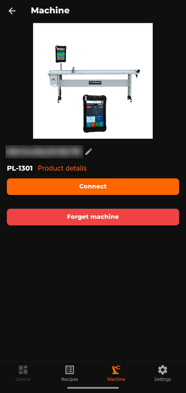 Machinery HMI remote control
